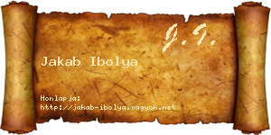 Jakab Ibolya névjegykártya